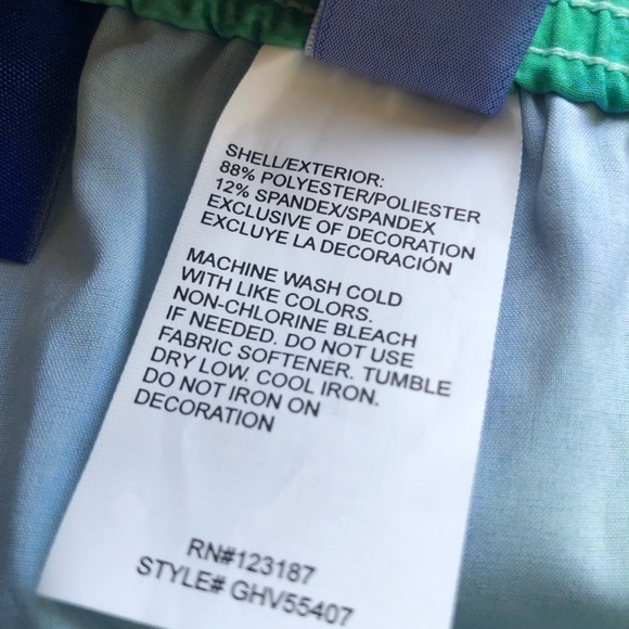 Guy Harvey Women’s Size L Tie-Dye Blue Shorts Dri-Fit Drawstring Elastic Waist - Picture 6 of 16